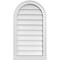 Ekena Millwork Round Top Surface Mount PVC Gable Vent w/ 2"W x 2"P Brickmould Sill Frame, 18"W x 32"H GVPRT18X3203SN - alternate 1
